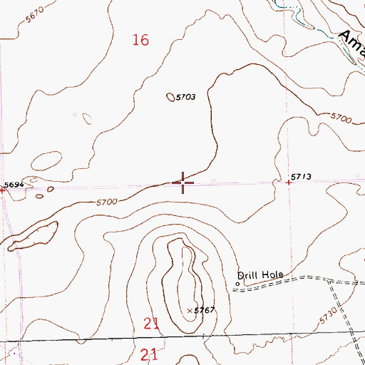 Topographic Map of Davenport Airport (historical), NM