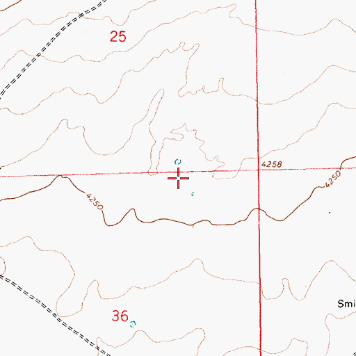 Topographic Map of Camco Ranch Airport, NM