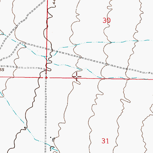 Topographic Map of Shoestring Ranch Airport, NM