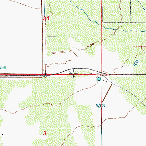 Topographic Map of Phillips Ranch, AZ