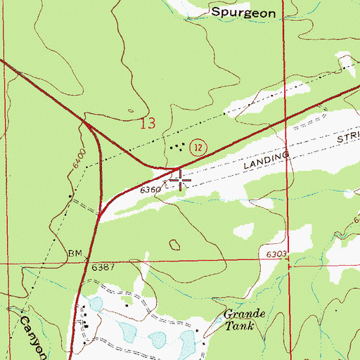 Topographic Map of Reserve Airport, NM