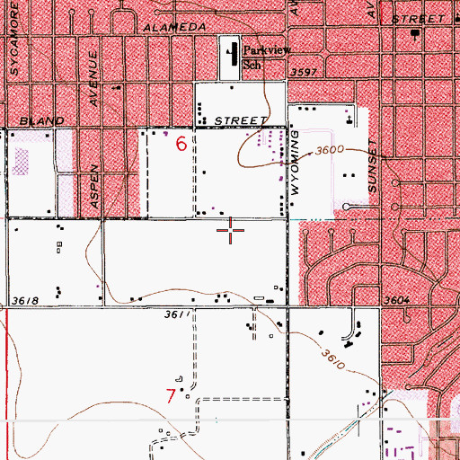 Topographic Map of Two Link Ranch Airport (historical), NM