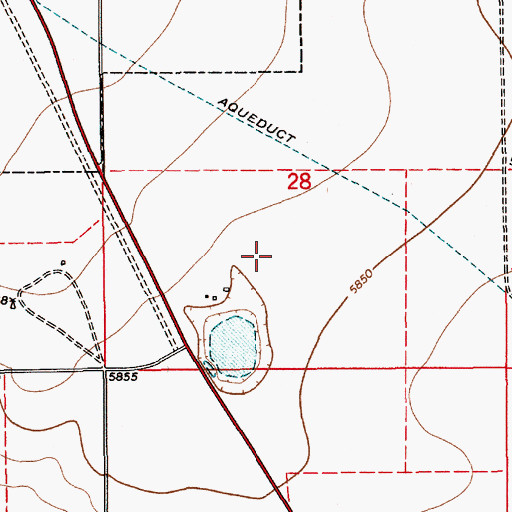 Topographic Map of Ray Ranch Airport, NM