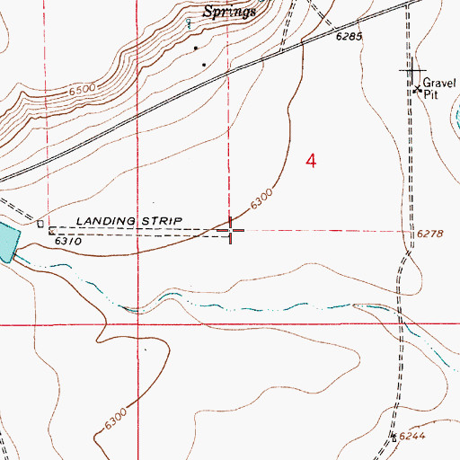Topographic Map of S & S Ranch Airport, NM