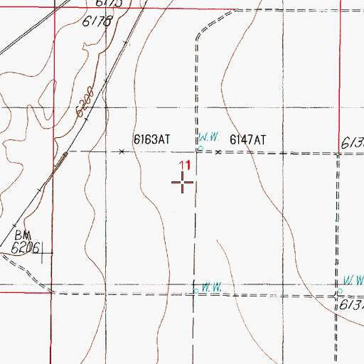 Topographic Map of J & M Farms Airport, NM