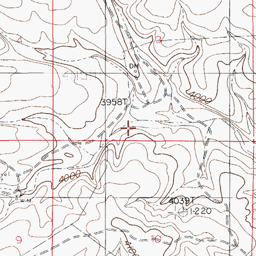 Topographic Map of Kuydendall Draw, NM