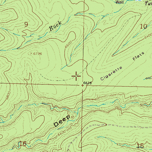 Topographic Map of Antelope Canyon, NM