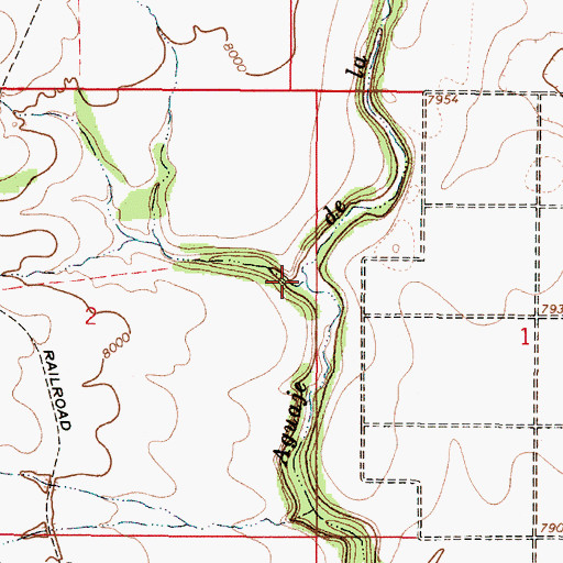 Topographic Map of Malpais Canyon, NM
