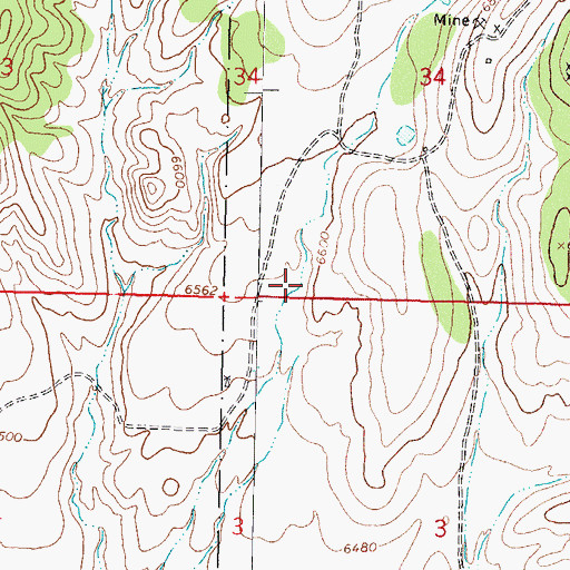 Topographic Map of Gap Well, NM