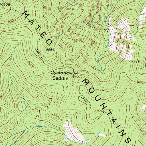 Topographic Map of Apache Kid Grave Site, NM