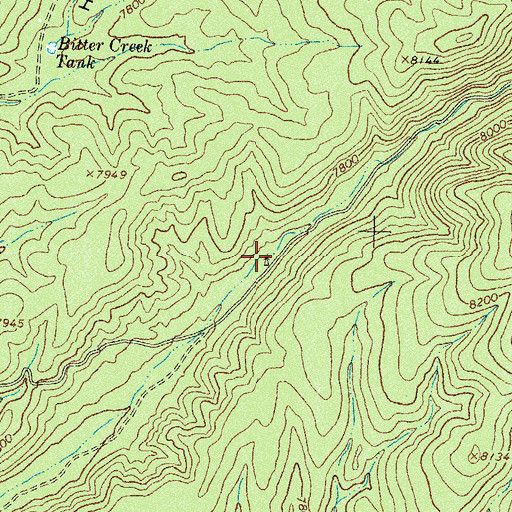 Topographic Map of Scrapes Windmill, NM