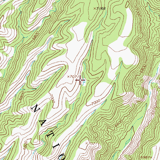 Topographic Map of Park Tank, NM