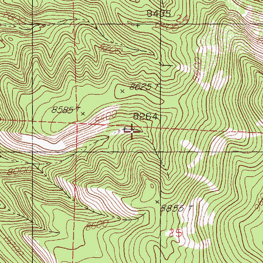 Topographic Map of Aqua Fria Spring, NM