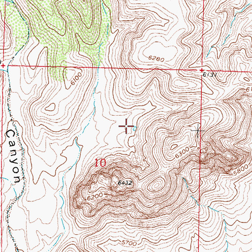 Topographic Map of Ducknest Tank, NM