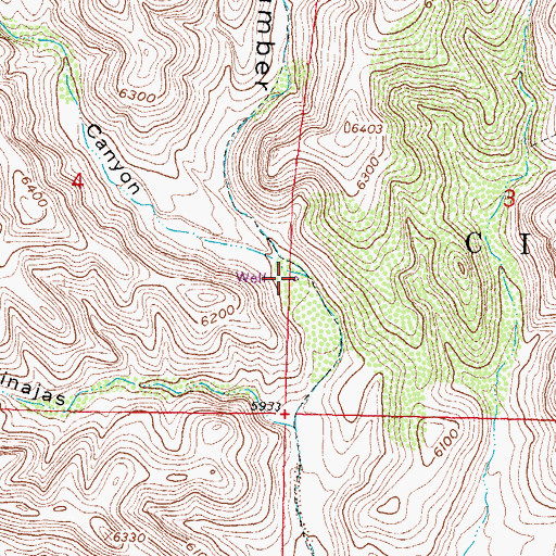 Topographic Map of Street Well, NM