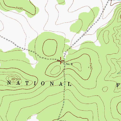 Topographic Map of Pine Tank, NM