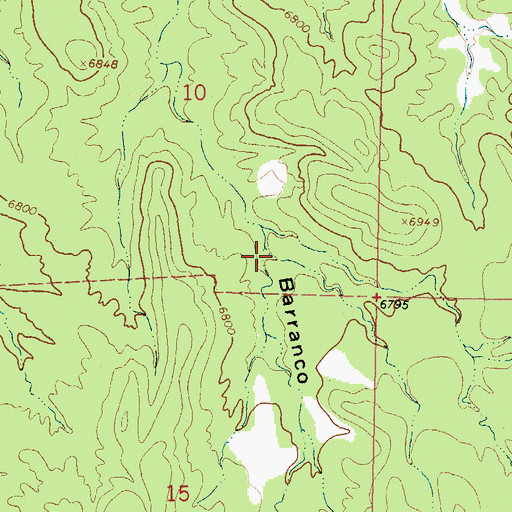 Topographic Map of Canon Casa de Madera, NM