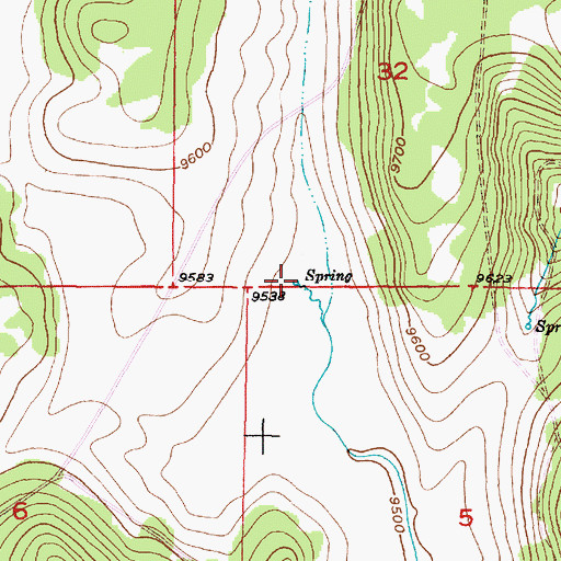 Topographic Map of Flavjo Spring, NM