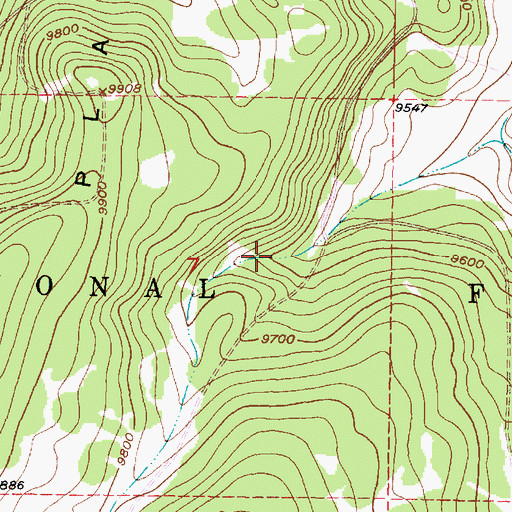 Topographic Map of Barranquenos Spring, NM
