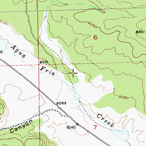 Topographic Map of Wild Horse Canyon, NM
