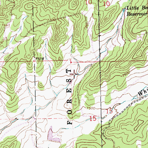 Topographic Map of Navajo Stock Tank, NM