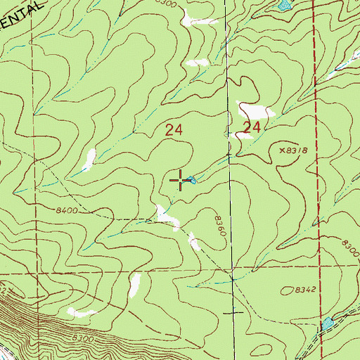 Topographic Map of Deer Tank, NM