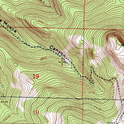 Topographic Map of Spruce Tank, NM