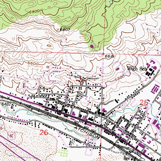 Topographic Map of Grants District Ranger Station, NM