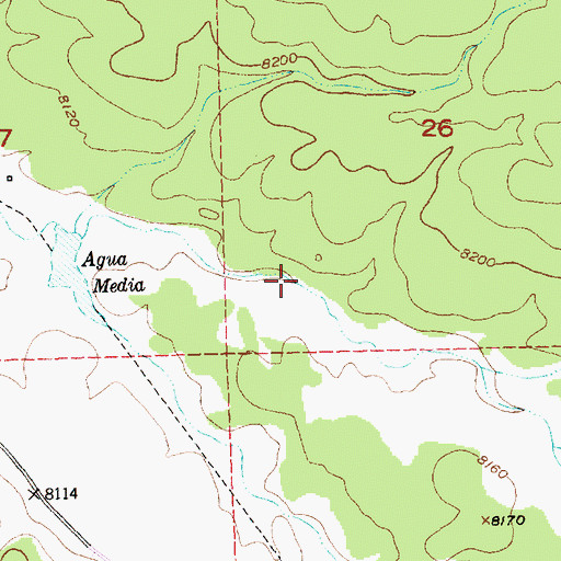 Topographic Map of Copperton Canyon, NM