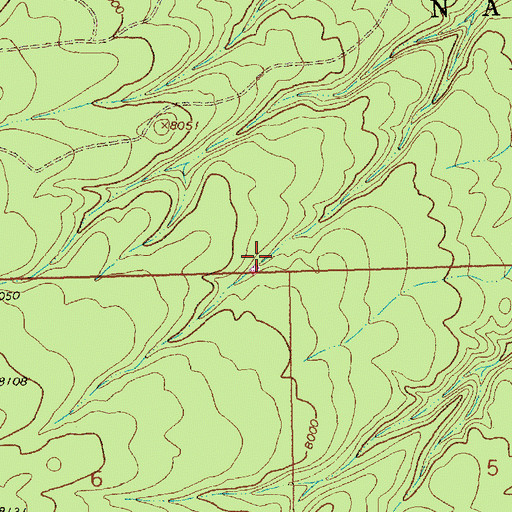 Topographic Map of Corner Stock Tank, NM