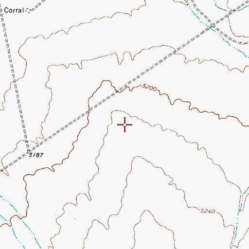 Topographic Map of Arroyo Del Pajarito, NM
