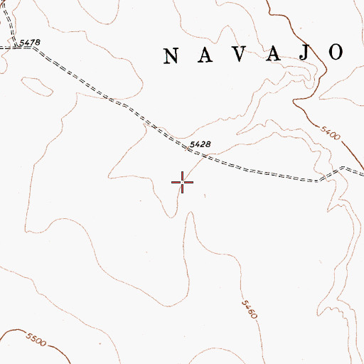 Topographic Map of Arroyo Medio, NM