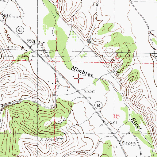 Topographic Map of Sherman Post Office (historical), NM
