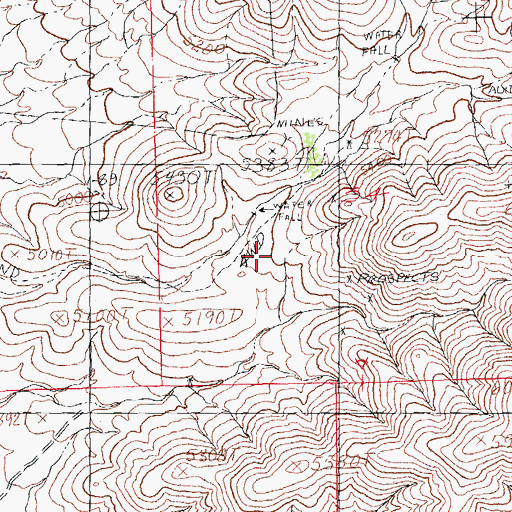 Topographic Map of Sylvanite Post Office (historical), NM