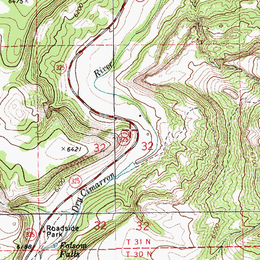 Topographic Map of Madison Post Office, NM
