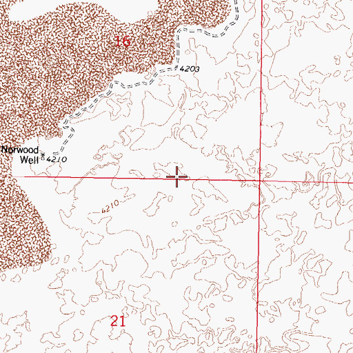 Topographic Map of Afton Post Office, NM