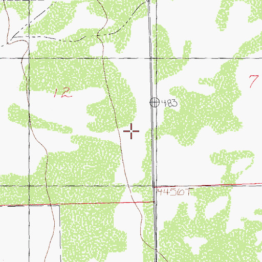Topographic Map of Walnut Wells Post Office (historical), NM
