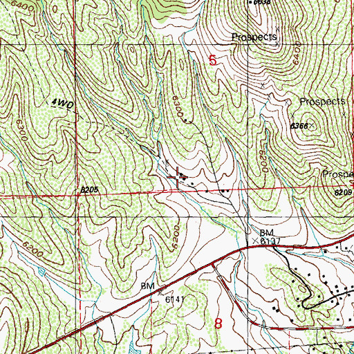 Topographic Map of 00427 Water Well, NM