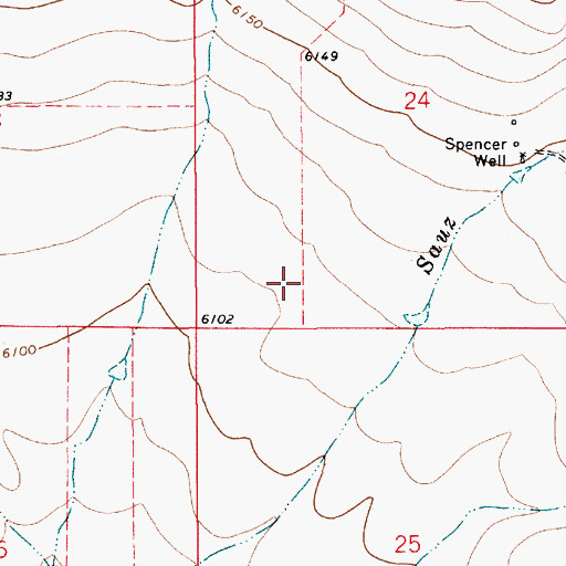Topographic Map of Abbott Post Office (historical), NM