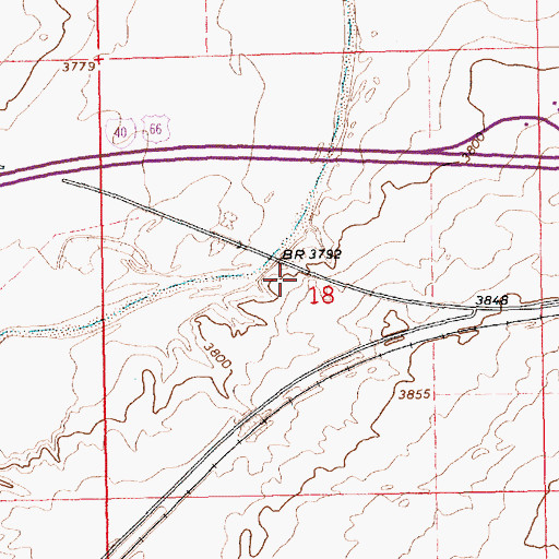 Topographic Map of Glenrio Post Office (historical), NM