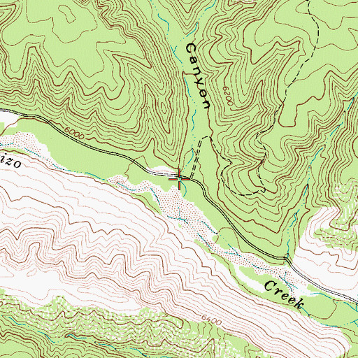 Topographic Map of Phoenix Park Canyon, AZ