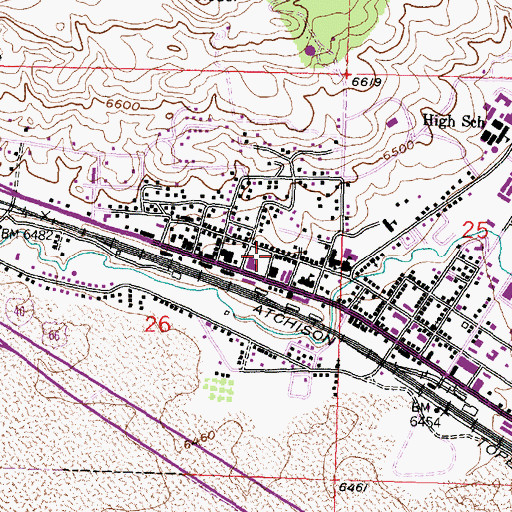 Topographic Map of Grants Post Office, NM