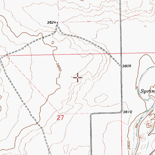Topographic Map of Endee Post Office (historical), NM