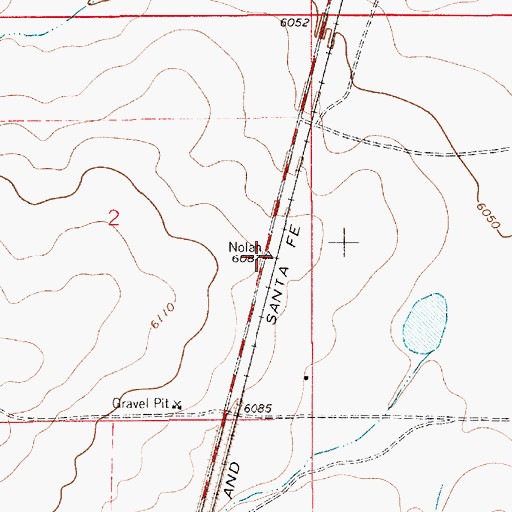 Topographic Map of Nolan Post Office (historical), NM