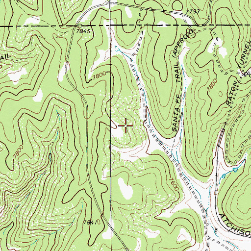 Topographic Map of Lynn Post Office (historical), NM