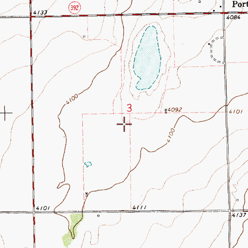 Topographic Map of Anniston Post Office (historical), NM