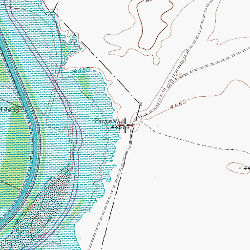 Topographic Map of Paraje Post Office (historical), NM