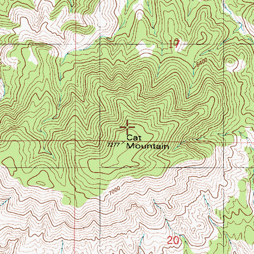 Topographic Map of KPSA-FM (Alamogordo), NM