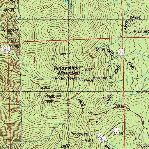 Topographic Map of KNFT-FM (Bayard), NM