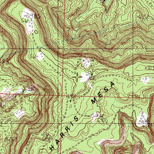 Topographic Map of KCEM-FM (Bloomfield), NM